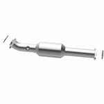 MagnaFlow 5592661 carb direct-fit catalytic converter, side view of the turntable spin