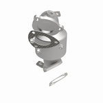 MagnaFlow 551054 carb direct-fit catalytic converter, side view of the turntable spin