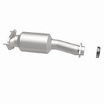 MagnaFlow 5491121 carb direct-fit catalytic converter, side view of the turntable spin