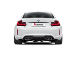 Akrapovic BMW M2 (F87) / BMW M2 Competition/M2 CS (F87N) Rear Carbon Fiber Diffuser - Hi DI-BM/CA/3/G for BMW M2 CS F87 2020, rear view