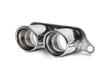 Akrapovic Tail pipe set (Titanium) TP-PO997GT3H for Porsche 911 GT3 (991) 2014-2016, angled view