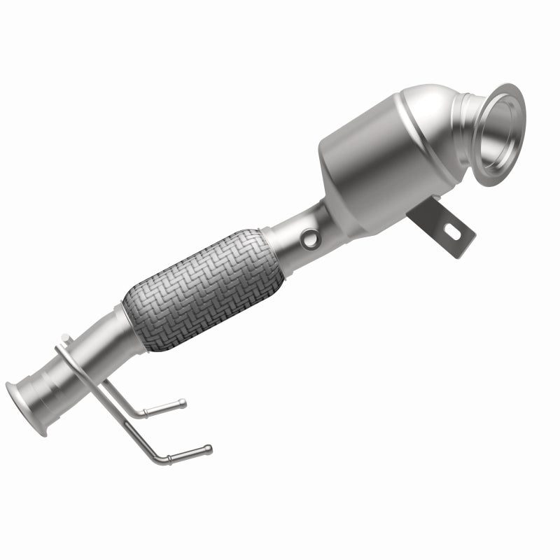 MagnaFlow 280252 oem grade direct-fit catalytic converter, opposite side view of the turntable spin