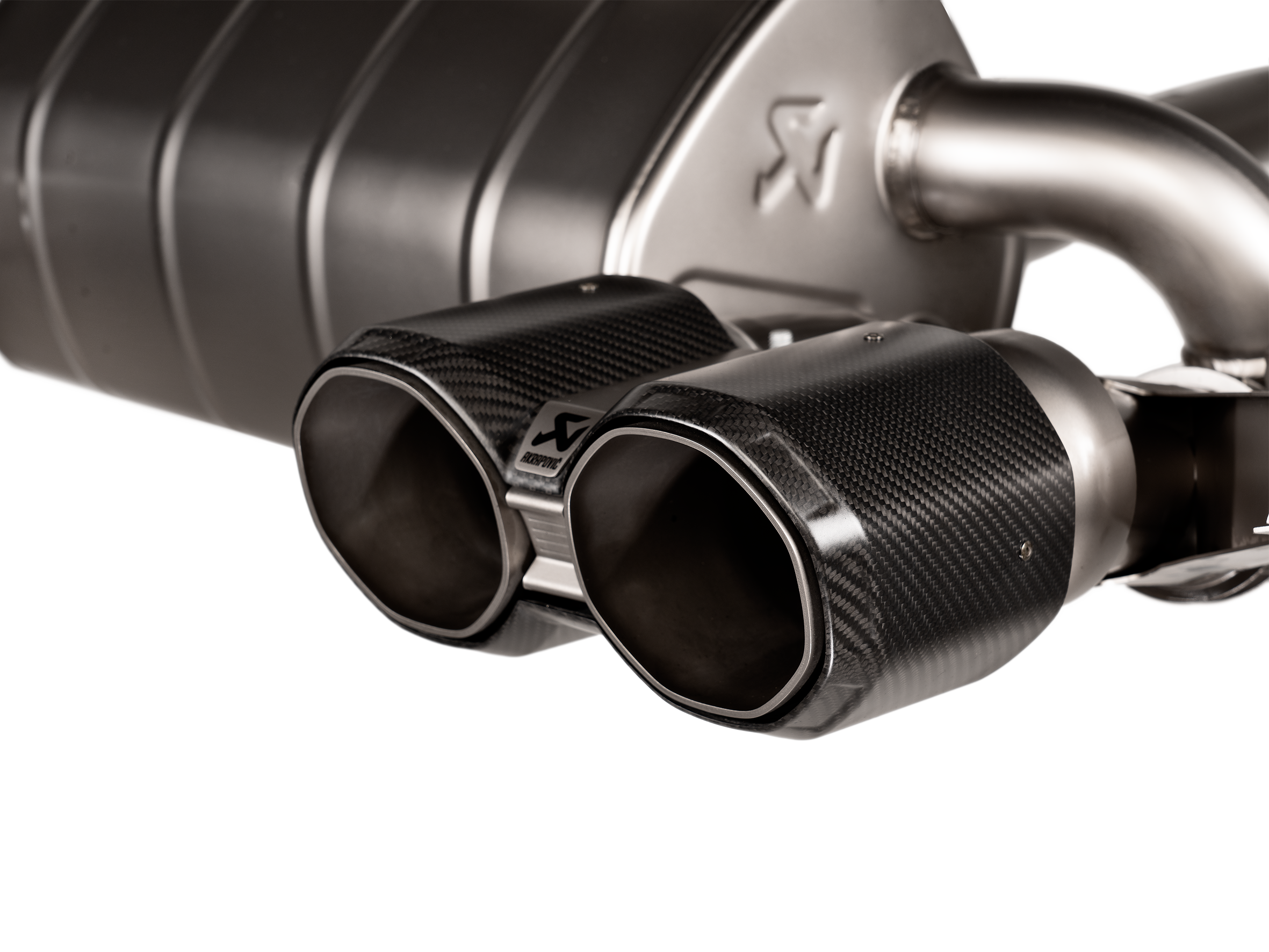 Akrapovic BMW M2 (G87) Slip-On Line (Titanium) S-BM/T/34H for BMW M2 G87 2023-2027, rear view