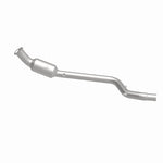 MagnaFlow 5561241 carb direct-fit catalytic converter, side view of the turntable spin