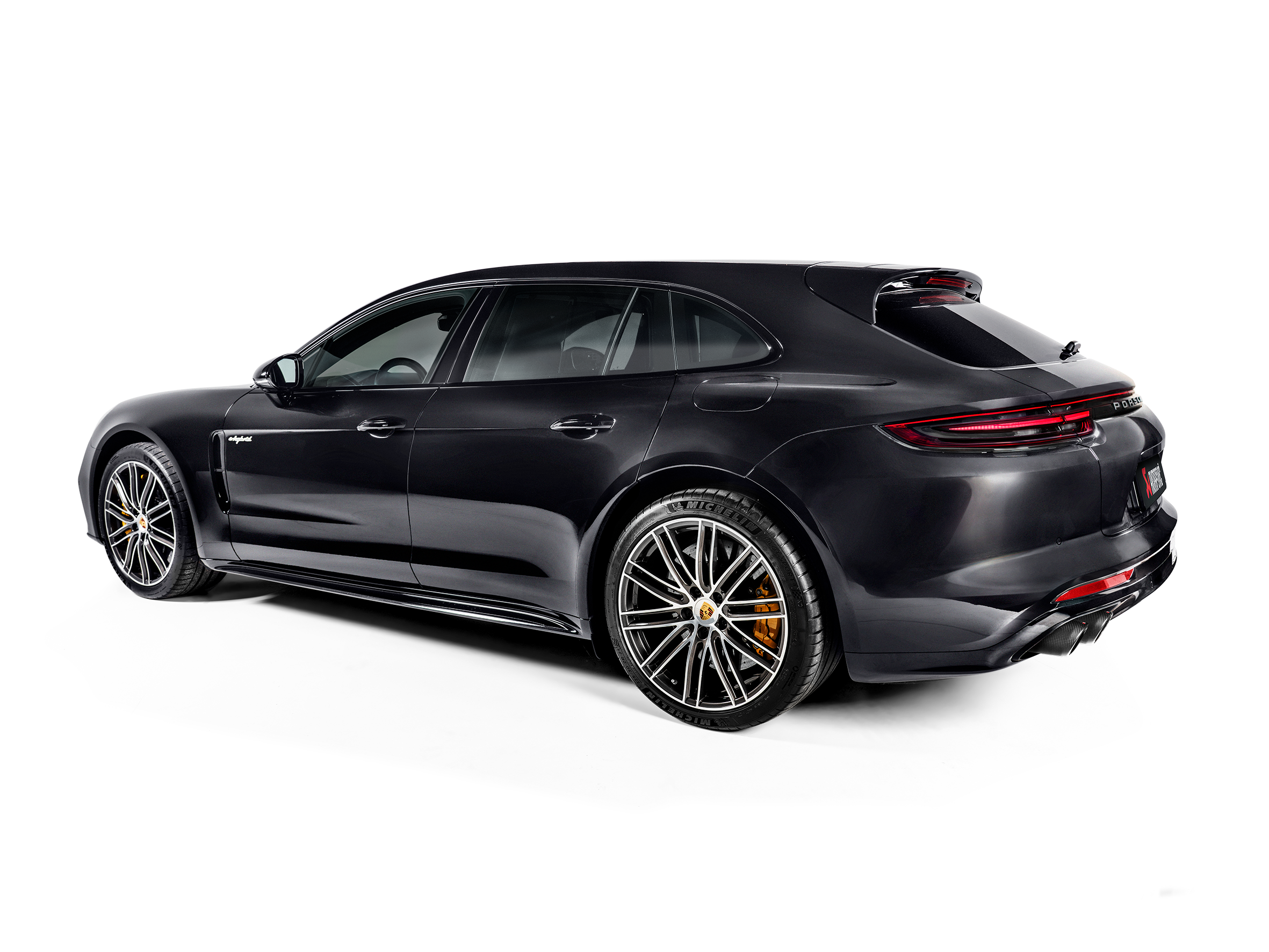 Akrapovic Porsche Panamera Turbo Evolution Line Cat Back (Titanium) (Tips Not Incl.) S-PO/TI/9H for Porsche Panamera Turbo / Sport Turismo 971 2017-2020, detail view