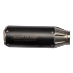 Remus Honda X-ADV BOOSTR Slip-On Exhaust, black cylindrical slip-on silencer with Remus logo