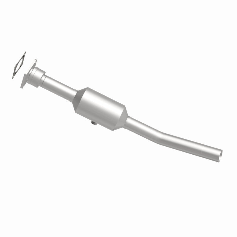 MagnaFlow 5561734 carb direct-fit catalytic converter, side view of the turntable spin