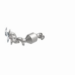 MagnaFlow 5582834 carb manifold converter, front three-quarter view of the turntable spin