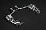 Capristo valved exhaust for Mercedes-AMG CLS63 C218, valved mufflers with black twin rectangular tips