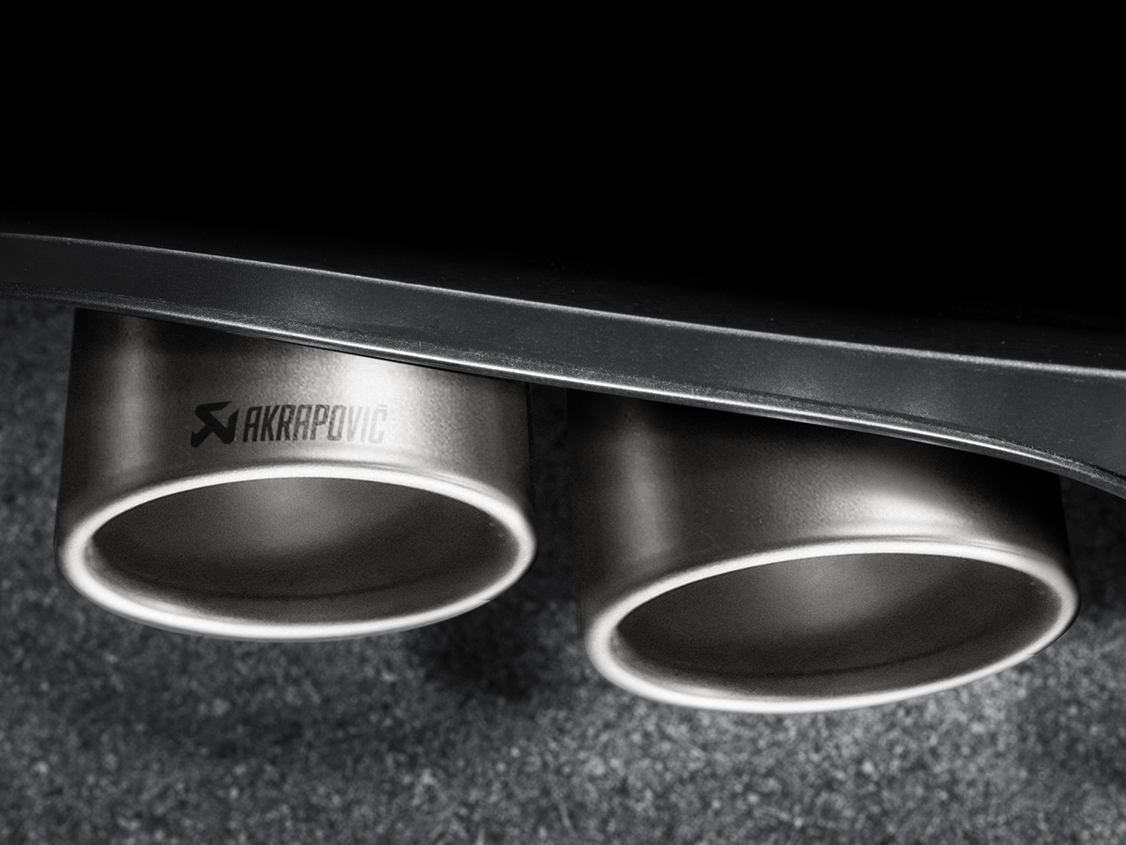 Akrapovic Porsche 911 Carrera S/4/4S/GTS (991) Slip-On Line (Titanium) w/ Titanium Tips S-PO991SO-HT/1 for Porsche 911 Carrera/S/4/4S/GTS 991 2012-2016, rear view