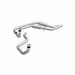 MagnaFlow 3322479 carb direct-fit catalytic converter, front three-quarter view of the turntable spin