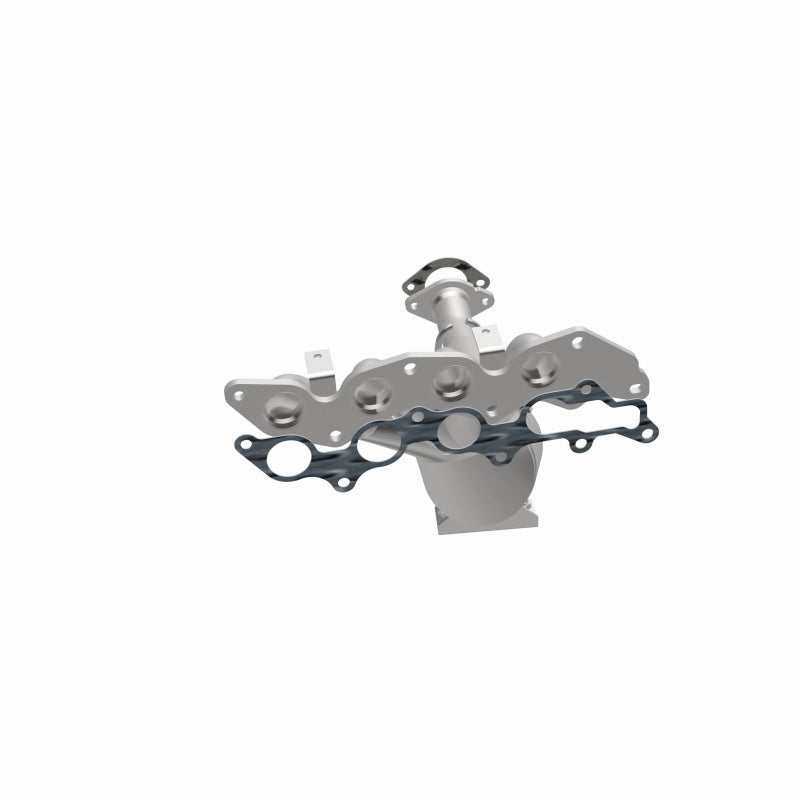 MagnaFlow 22-186 oem grade manifold converter, opposite side view of the turntable spin