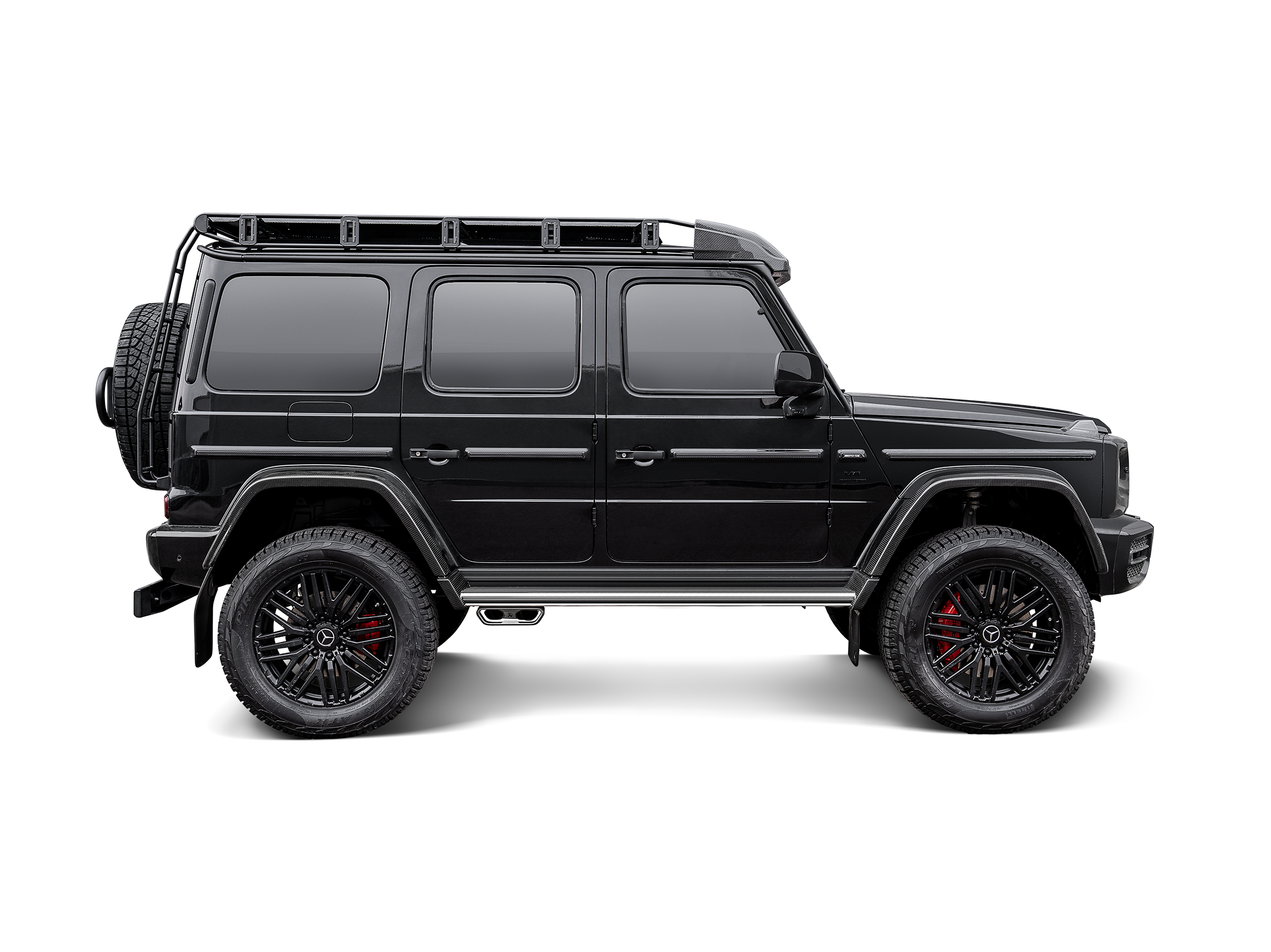 Akrapovic Mercedes-Benz G 63 AMG (W463A) Evolution Line (Titanium) S-ME/T/3 for Mercedes-Benz G63 AMG 4x4 Squared W463A 2022-2024, side view