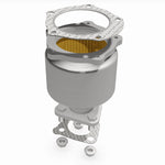 MagnaFlow 52049 oem grade direct-fit catalytic converter, front three-quarter view of the turntable spin