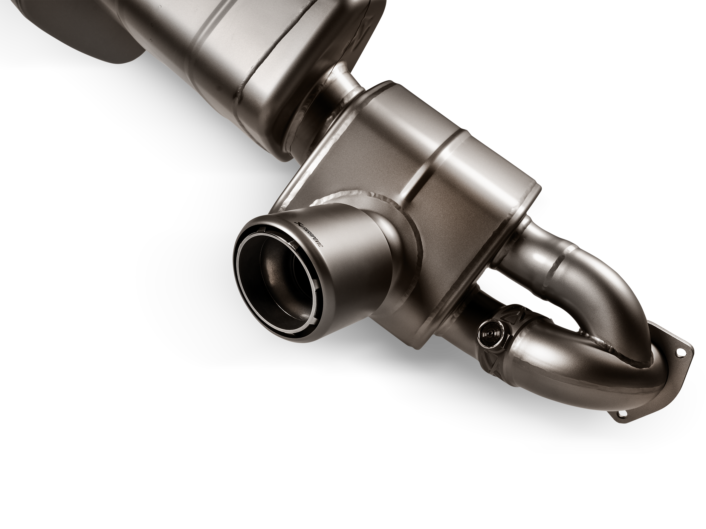 Akrapovic Porsche 718 Cayman GT4 RS Slip-On Race Line (Titanium) S-PO/TI/24 for Porsche 718 Cayman GT4 RS / Spyder RS 982 2022-2025, top view
