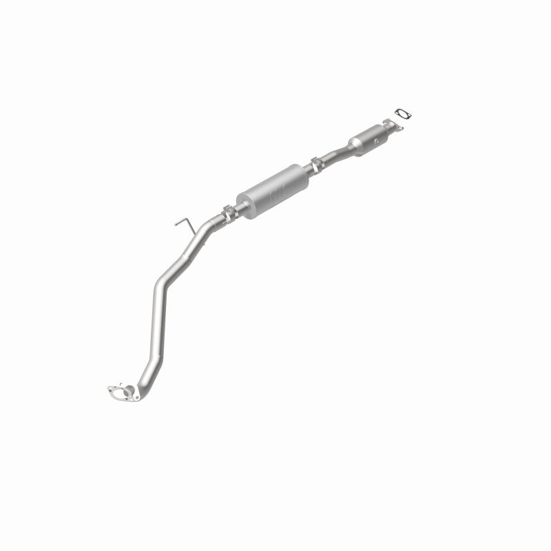 MagnaFlow 52845 oem grade direct-fit catalytic converter, rear view of the turntable spin