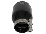 aFe Takeda Universal Exhaust Tip 2-1/2 IN Inlet x 4 IN Outlet x 6 IN L- Black