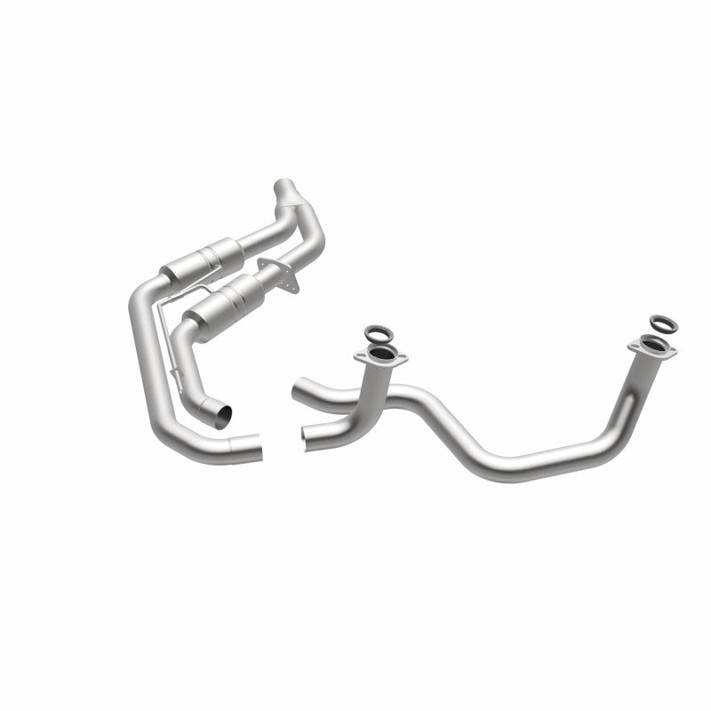MagnaFlow 3322479 carb direct-fit catalytic converter, opposite side view of the turntable spin