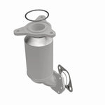 MagnaFlow 52889 oem grade direct-fit catalytic converter, front three-quarter view of the turntable spin