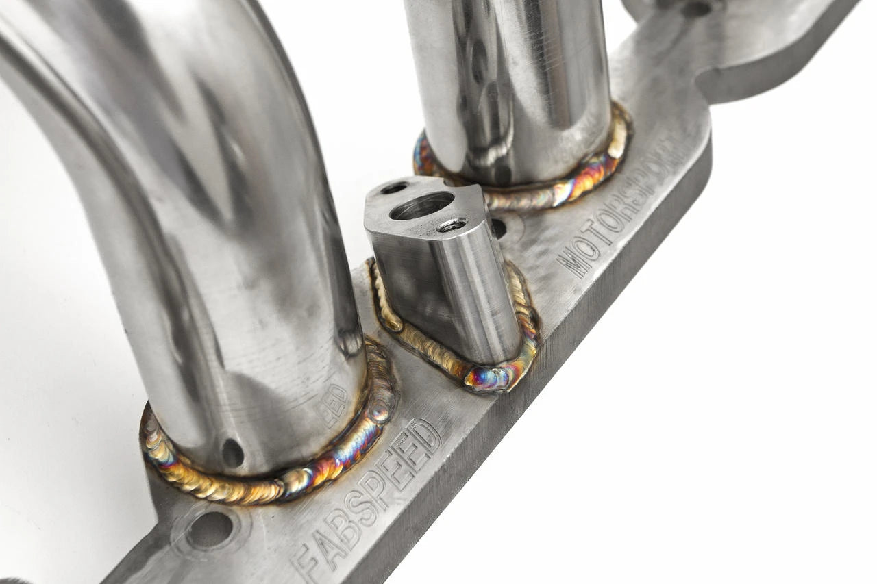 TIG welds where the primaries meet the flange on the 458 headers