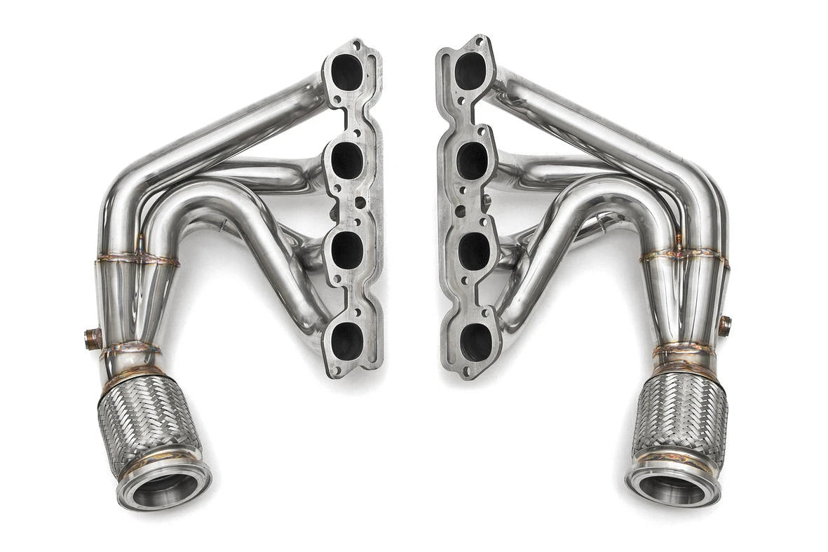 Fabspeed 458 sport headers, flange side view