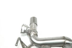 Valve actuator on the outlet of the Fabspeed 488 Spider exhaust