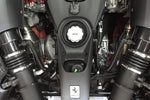 Ferrari 488 Pista engine bay with the HJS sport cats fitted