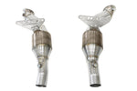 Fabspeed 488 Pista HJS sport cats with mounting brackets, pair