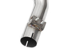 Slip-fit outlet on the Fabspeed California resonator bypass X-pipe