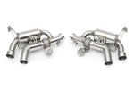 Fabspeed Ferrari California T valved exhaust, rear view