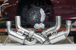 Fabspeed California T valved exhaust fitted near the rear brakes