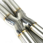 Close-up of the X-crossover on the Fabspeed F12 Berlinetta X-pipe