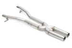 Fabspeed 550 Maranello X-pipe, angled view of the crossover