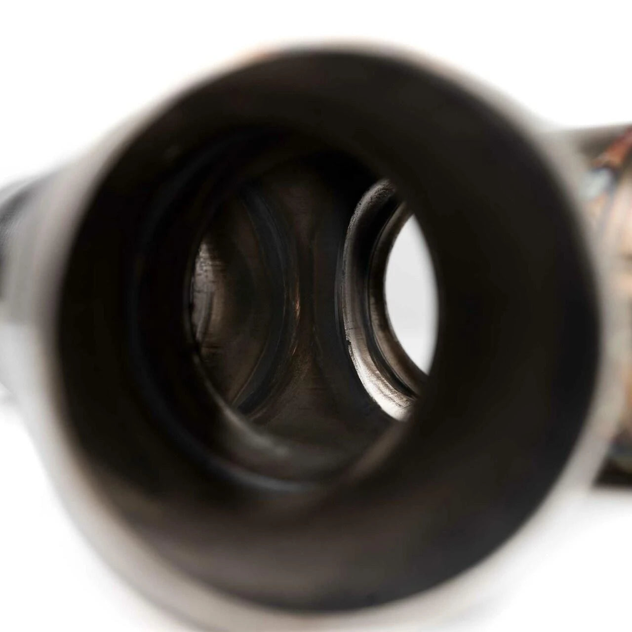 Looking into the mandrel-bent tube of the Fabspeed Roma X-pipe