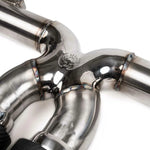 Crossover with engraved logo on the 992 GT3 Supercup exhaust