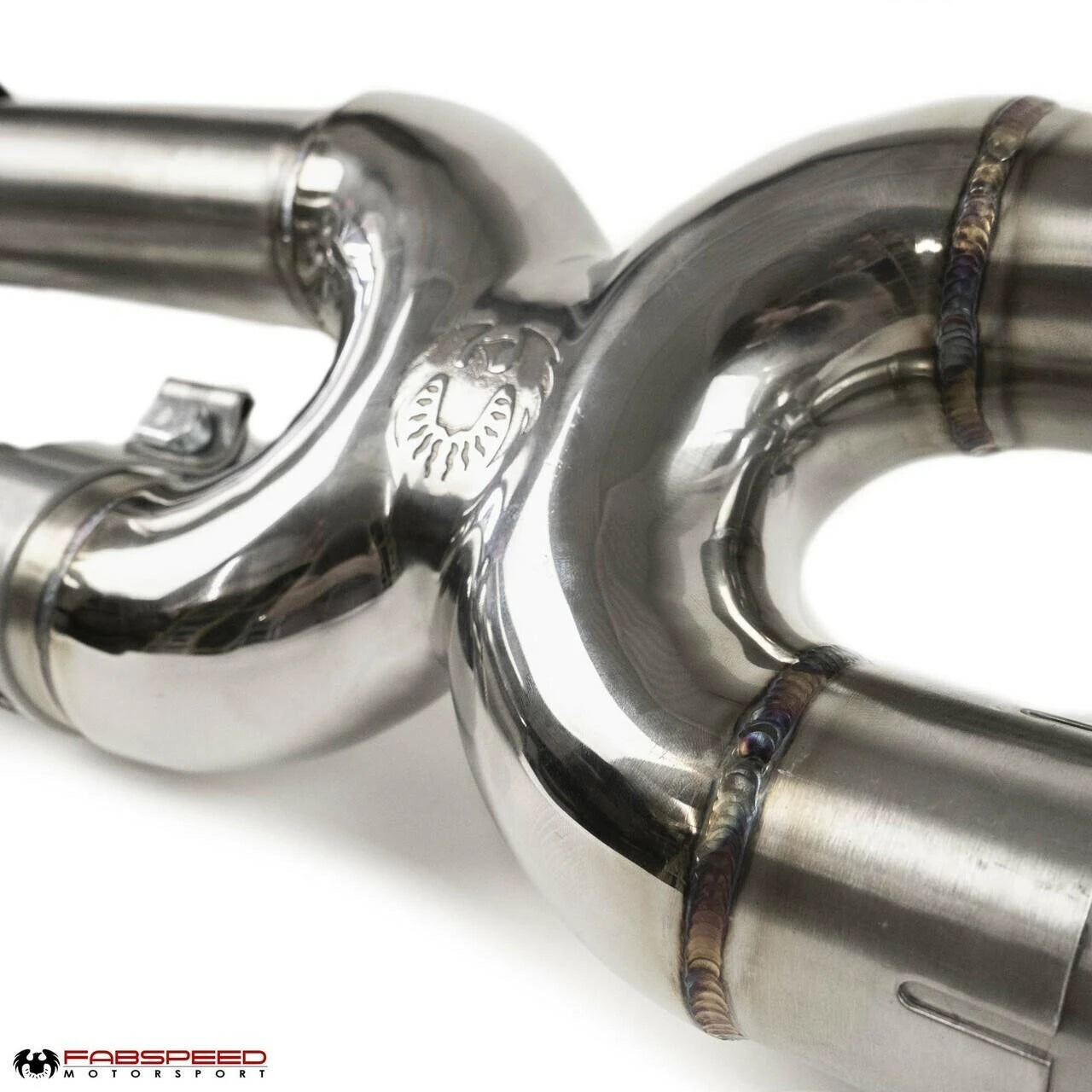 Mandrel-bent crossover on the Fabspeed 997.2 Carrera exhaust