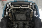 997.2 valved exhaust installed under a blue Porsche 911