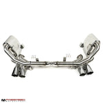 Fabspeed Porsche 997.2 Carrera valved exhaust system, top view