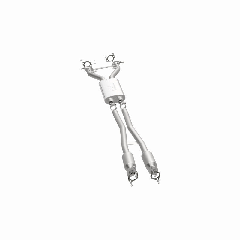 MagnaFlow 52849 oem grade direct-fit catalytic converter, opposite side view of the turntable spin