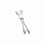 MagnaFlow 52849 oem grade direct-fit catalytic converter, opposite side view of the turntable spin