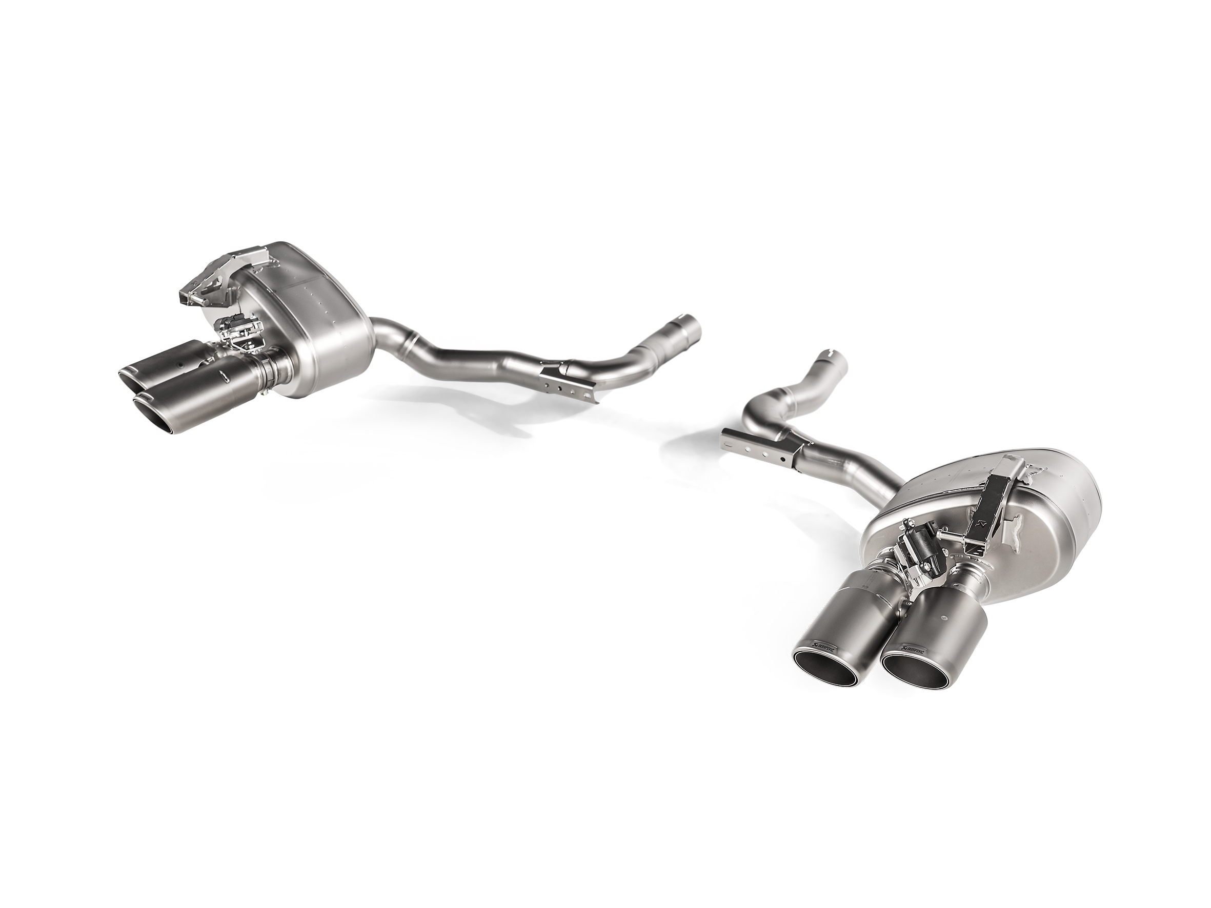 Akrapovic Porsche Panamera 4/Sport Turismo (971) Slip-On Race Line (Titanium) S-PO/TI/13 for Porsche Panamera / 4 / Sport Turismo 971 2017-2023, side view
