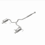 BRExhaust 106-0069 direct-fit exhaust kit, rear view of the turntable spin