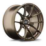 Bronze finish forged aluminum wheel with five-spoke design and visible center cap on white background - APEX Wheels wheel for 18x11 ET44 5x120 - Satin Bronze