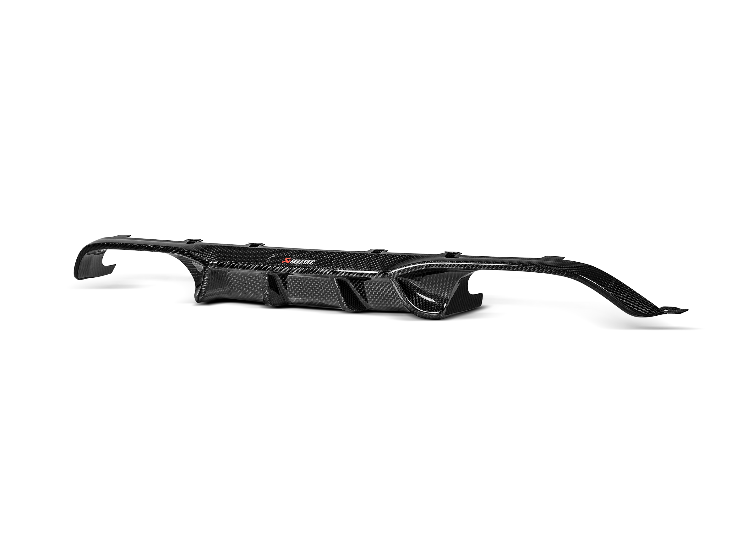 Akrapovic Rear Carbon Fibre Diffuser - High Gloss DI-BM/CA/4/G for BMW M3 (F80) 2015-2018, side view