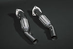Capristo cat spare pipes for the Ferrari F430 with flex sections