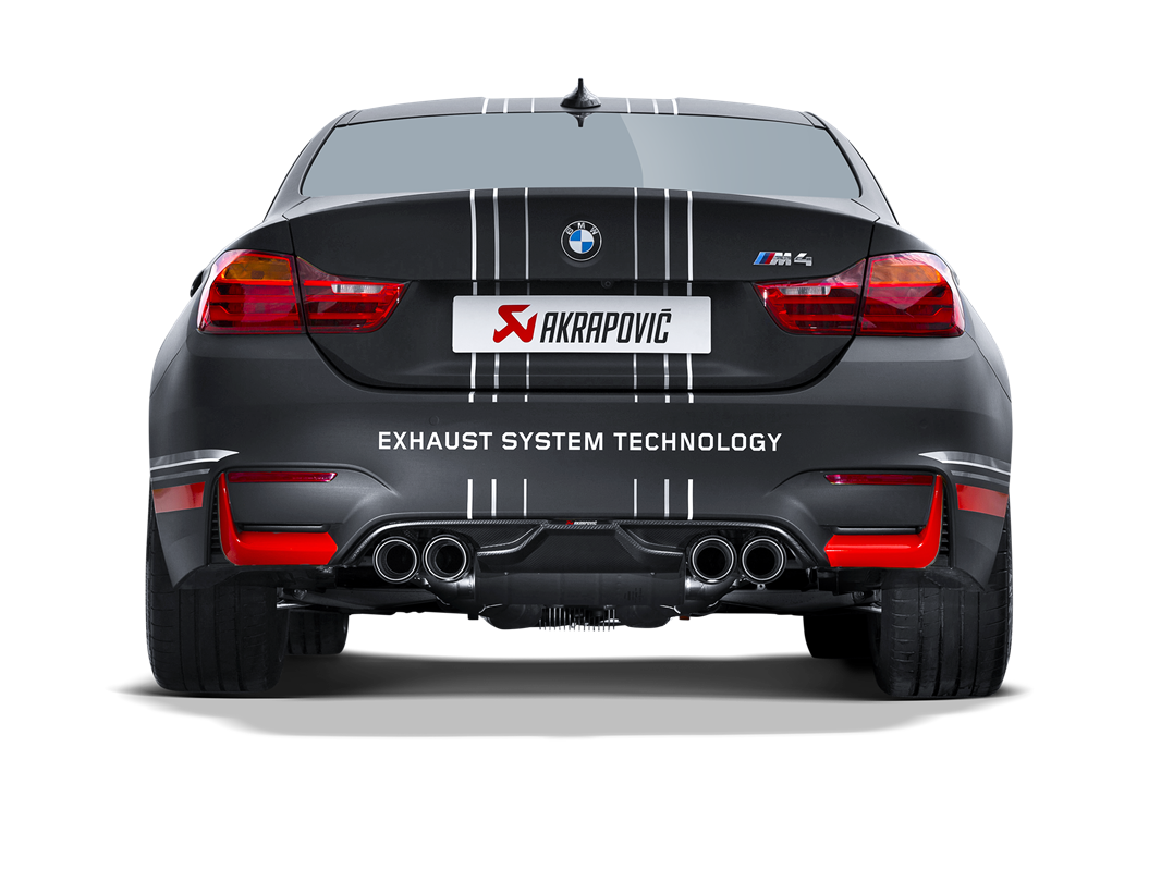 Akrapovic Slip-On Line Titanium Exhaust BMW M3 F80 / M4 F82 M-BM/T/8H for BMW M3 F80 2015-2018, alternate view
