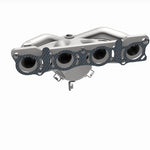 MagnaFlow 290040 oem grade manifold converter, opposite side view of the turntable spin