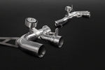 Capristo Ferrari California T valve and outlets, close-up