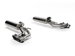 Akrapovic Mercedes-AMG G63 (W465) Evolution Line Cat Back (Titanium) S-ME/T/13H for Mercedes-Benz G63 AMG W465 2025-2027, angled view