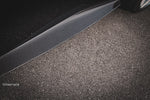 Close-up of Capristo carbon side skirt on a Ferrari Roma